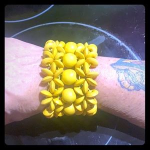 Retro Wooden Bead Bracelet